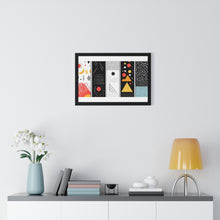 Geometric Art Horizontal Framed Poster – Modern Wall Decor for Home & Office