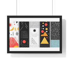 Geometric Art Horizontal Framed Poster – Modern Wall Decor for Home & Office