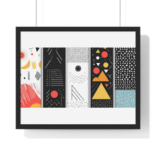 Geometric Art Horizontal Framed Poster – Modern Wall Decor for Home & Office