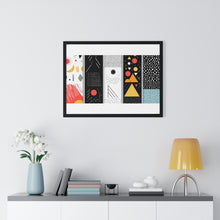 Geometric Art Horizontal Framed Poster – Modern Wall Decor for Home & Office