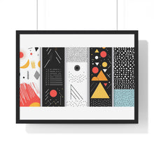 Geometric Art Horizontal Framed Poster – Modern Wall Decor for Home & Office