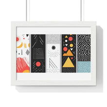 Geometric Art Horizontal Framed Poster – Modern Wall Decor for Home & Office