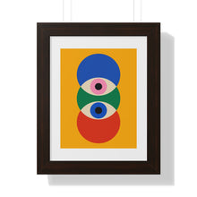 Modern Abstract Framed Poster - Eye-Catching Geometric Art for Home Decor