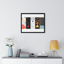 Geometric Art Horizontal Framed Poster – Modern Wall Decor for Home & Office