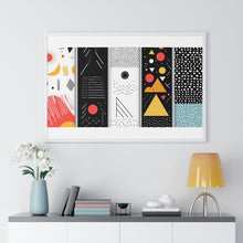 Geometric Art Horizontal Framed Poster – Modern Wall Decor for Home & Office
