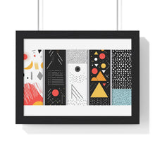 Geometric Art Horizontal Framed Poster – Modern Wall Decor for Home & Office