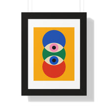 Modern Abstract Framed Poster - Eye-Catching Geometric Art for Home Decor