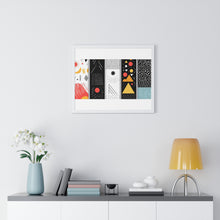 Geometric Art Horizontal Framed Poster – Modern Wall Decor for Home & Office