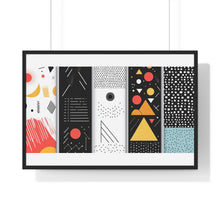Geometric Art Horizontal Framed Poster – Modern Wall Decor for Home & Office
