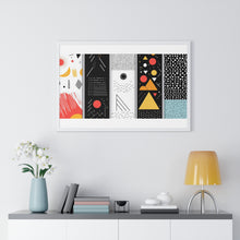 Geometric Art Horizontal Framed Poster – Modern Wall Decor for Home & Office