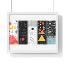 Geometric Art Horizontal Framed Poster – Modern Wall Decor for Home & Office