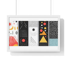 Geometric Art Horizontal Framed Poster – Modern Wall Decor for Home & Office