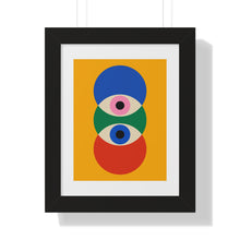 Modern Abstract Framed Poster - Eye-Catching Geometric Art for Home Decor