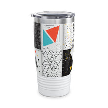 Geometric Design Insulated Tumbler - 20oz Travel Mug for Coffee & Tea Lovers