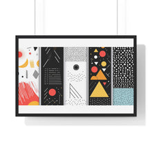Geometric Art Horizontal Framed Poster – Modern Wall Decor for Home & Office