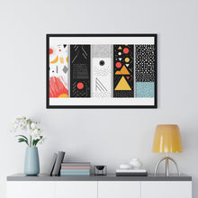Geometric Art Horizontal Framed Poster – Modern Wall Decor for Home & Office