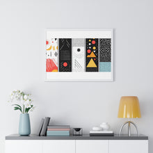 Geometric Art Horizontal Framed Poster – Modern Wall Decor for Home & Office