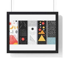 Geometric Art Horizontal Framed Poster – Modern Wall Decor for Home & Office