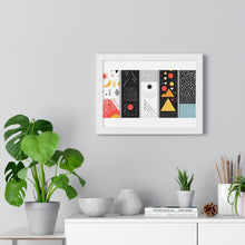 Geometric Art Horizontal Framed Poster – Modern Wall Decor for Home & Office
