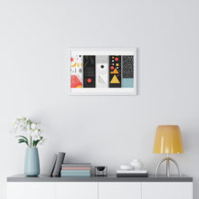 Geometric Art Horizontal Framed Poster – Modern Wall Decor for Home & Office