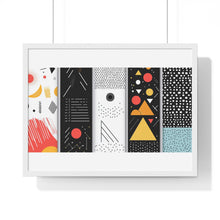 Geometric Art Horizontal Framed Poster – Modern Wall Decor for Home & Office