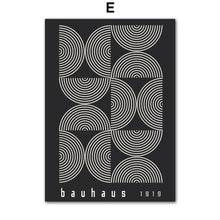 Canvas Painting Abstract Pictures Bauhaus Irregular Geometric Line Shapes Wall Art Posters Prints Nordic For Living Room Decor